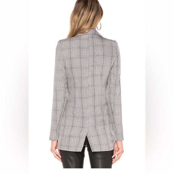 WORN ONCE superdown Constance Blazer in Grey Plaid xs - Picture 2 of 5